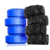 4PCS 1.9" Silicone Inner Crawler Tires Mud Slingers OD 4.72'' for 1/10 RC Crawler Axial SCX10 Traxxas TRX4 Tamiya CC01 D90(Blue) view 2