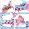 3D Printed Dragon with Wings, Flexible Articulated Dragon Fidget Toy, Winged Crystal Dragon Gift for Kids, Teens, Adults, Easter Basket Stuffers, Party Favors, Stress Relief Desk Decor Gift view 4