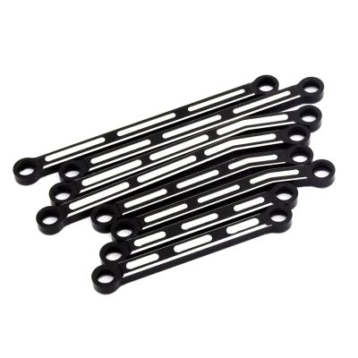 Compatible with Traxxas for TRX4M for Bronco for Defender 1/18 RC Crawler Upgrade Parts Metal Raised Linkage Tie Rod RC Accessories(Black)