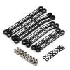 Compatible with Traxxas for TRX4M for Bronco for Defender 1/18 RC Crawler Upgrade Parts Metal Raised Linkage Tie Rod RC Accessories(Black) view 2