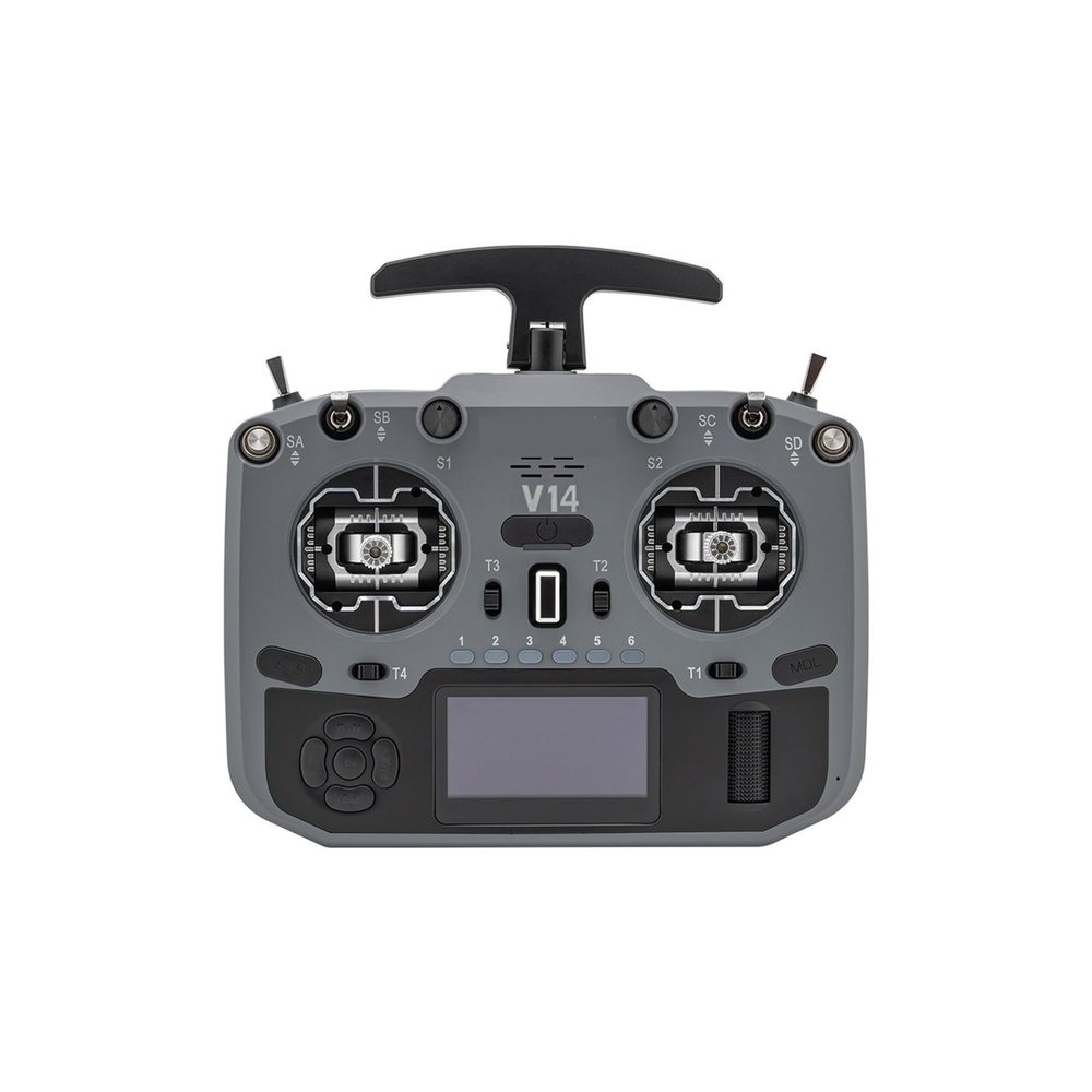 for Helloradio V14 MAX R9 PRO Multi-Protocol Control ELRS 2.4G Head Metal Rocker with FPV Aircraft TX Transmitter for EDGETX(V14 PRO Black)