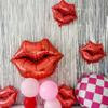 10Pcs Red and Cheetah Party Decorations/Betty Party Bo*op/Red Lips Leopard Black Bows Lightning Cherry/Bachelorette Party,Jersey Shore Party, Hollywood Theme, Girls Night Out, Valentines Day view 3
