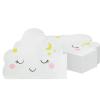 100 Pcs White Cloud Shape Paper Napkins for Baby ShowerCloud Decorations Gender Reveal Cloud Party Decorations(6.3 x 5.1 In) view 1