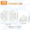 100 Pcs White Cloud Shape Paper Napkins for Baby ShowerCloud Decorations Gender Reveal Cloud Party Decorations(6.3 x 5.1 In) view 2