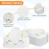 100 Pcs White Cloud Shape Paper Napkins for Baby ShowerCloud Decorations Gender Reveal Cloud Party Decorations(6.3 x 5.1 In) view 4