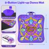 Dance Mats for Girls 4-8, Electronic Dance Mats with LED Light & Wireless Bluetooth, Kids Dance Mat, Girls Dance Mat, Dancing Mat, Music Dance Toy with 3 Game Modes, Develops Hand-Eye Coordination view 2