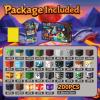 Laoren Magnetic Building Blocks, STEM Toys Educational Magnet Cubes for Kids Ages 4-12 (Inferno Adventure-200pcs) view 2