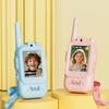 Walkie Talkie for Kids with Video: 2 Pack Rechargeable Toddler Toys with HD Camera & Voice Changer, Long Range Gift Toys for Boy & Girl Age 3-8 for Outdoor Play, Camping (Pink-Blue) view 1