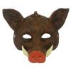Half Face Wild Boar Mask,Realistic Wild Boar Head Mask,Funny Animal Head Masks for Halloween Christmas Role-Play Party (Brown) view 1