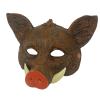 Half Face Wild Boar Mask,Realistic Wild Boar Head Mask,Funny Animal Head Masks for Halloween Christmas Role-Play Party (Brown) view 2