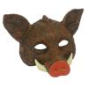 Half Face Wild Boar Mask,Realistic Wild Boar Head Mask,Funny Animal Head Masks for Halloween Christmas Role-Play Party (Brown) view 3
