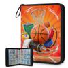 Cmizedevise Basketball 9 Pocket Trading Card Binder, Sports Theme Card Binder Holder Fits 900 Cards With 50 Sleeves, Portable Collection Card Ablum for TCG, Sports Cards view 1