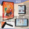 Cmizedevise Basketball 9 Pocket Trading Card Binder, Sports Theme Card Binder Holder Fits 900 Cards With 50 Sleeves, Portable Collection Card Ablum for TCG, Sports Cards view 3