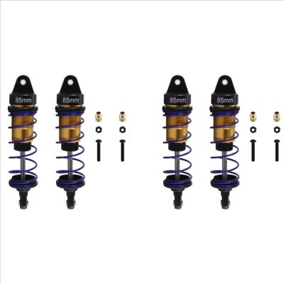 1/10 RC for Buggy Truck Short Course for Rally Car Monster Truck Upgrade Parts 2Set Oil Adjustable 85Mm Metal Shock Absorber Damper RC Car Absorber Damper