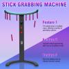 JJMNKMN Hand Eye Coordination Training Catching Stick Game Reflex Sticks, Catching Stick Arcade Game for Party, Business and Family Game Night (Black) view 4