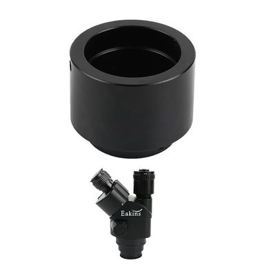 1pc Trinocular Stereo Microscope Attachment Ring Adapter Connecting Seat(Gold)