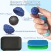 Fidget Toys Adults Silicone Magnetic Balls & Sensory Stones, 6 PCS Stress Relief Sensory Toys for Autism ADHD Anxiety, Office Desk Toys, Stocking Stuffers for Adults Teens view 3