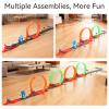 YHPANSHIZ 360-degree Thrilling Loop Track Includes Eight Loops and Five1:64 Scale Toy Cars for Easy Storage It's Perfect for Boys Aged 3-7 and Makes Great Gift for Birthdays, Halloween, and Christmas view 3