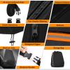 6 Passenger Seater Stroller Cover, Heavy Duty 600D Waterproof Outdoor Buggy Tarp Cover with Drawstrings Storage Bag, Waterproof & Dustproof, 77"x36"x22" view 4