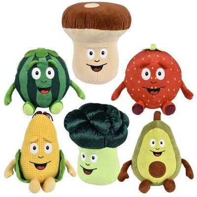 12 Inch Fruits and Vegetables Plush  1 Count