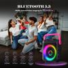 Kids Karaoke Machine with 2 Microphones, Home Entertainment System for Children, Portable Singing Equipment view 3