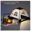1:12 Miniature Doll Camping kit Includes Mini Fire Pit with Firewood and Tent, Diorama Prop, Model Collector's Kit Miniature Scene Layout Photography Props(Black) view 3