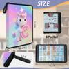 Cmizedevise 9 Pocket Trading Card Binder, Rainbow Unicorn Pattern Card Binder Holder Fits 900 Cards With 50 Sleeves, Portable Collection Card Ablum for TCG, Sports Cards view 3