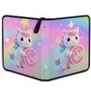 Cmizedevise 9 Pocket Trading Card Binder, Rainbow Unicorn Pattern Card Binder Holder Fits 900 Cards With 50 Sleeves, Portable Collection Card Ablum for TCG, Sports Cards view 4