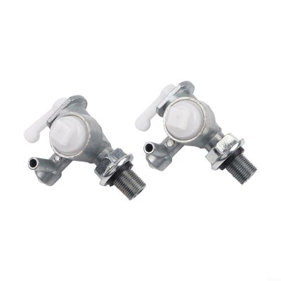 Set of 2 Fuel Tank Shut Off Valves for Engines EY15 For EY20 EY28 RGX3500 RGX2400, Metal and Plastic Construction for Reliable Fuel Flow Control