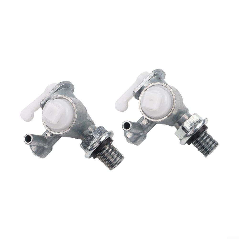 Set of 2 Fuel Tank Shut Off Valves for Engines EY15 For EY20 EY28 RGX3500 RGX2400, Metal and Plastic Construction for Reliable Fuel Flow Control