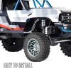 BRCatWPark RC 1.55 Beadlock Wheels Rims for 1/10 Tamiya AX90069 D90 TF2 CC01 CC02 RC Crawler Car,4Pcs Aluminum Alloy Rims,Titanium view 3