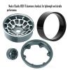 BRCatWPark RC 1.55 Beadlock Wheels Rims for 1/10 Tamiya AX90069 D90 TF2 CC01 CC02 RC Crawler Car,4Pcs Aluminum Alloy Rims,Titanium view 4