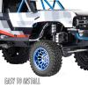 BRCatWPark RC 1.55 Beadlock Wheels Rims for 1/10 Tamiya AX90069 D90 TF2 CC01 CC02 RC Crawler Car,4Pcs Aluminum Alloy Rims,Navy Blue view 3