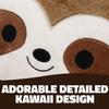 16 Inch Kawaii Sloth Plush Pillow  1 Count view 3