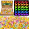 Barydat 500 Pcs Christmas Mini Resin Duck Glowing in The Dark Little Tiny Luminous Duck Bulk for Hide Prank DIY Idea Gifts Cruise Party Garden Animal Figure Miniature for Garden Micro Decor view 1