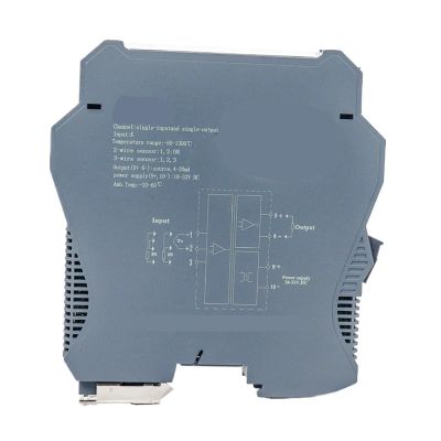2 in 2 Out Pt100 to 4-20mA Temperature Signal Isolation Transmitter(K in 0-10V Out,1 in 2 Out_18-32VDC)