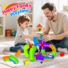 Goody King Electric Train Set for Kids, 69Pcs Build 3D DIY Track Building Kits with Train and Traffic Signs, STEM Car Toy Set for Kids, 3 4 5 6 7 8 Years Old Boys & Girls Birthday view 2