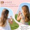 BlueFire Kids Walkie Talkies with Video  Screen Display Toy Radios with Voice Effects, One-on-One Pairing, Long Range  Birthday Toys Gifts for Boys & Girls Ages 312 (Pink) view 2