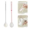 2PCS Silicone Bottle Brush, Water Bottle Cleaner Brush with Long Handle, Soft Bristle Silicone Cup Brush, 360 Flexible Cleaner, Long Handle Water Bottle & Narrow Neck Container Cleaner (White+PINK1) view 1