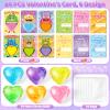 24 Pack Valentine's Day Cards for Kids with Stretchy Balls, Valentines Day Gifts for Kids, Heart Shape Squeeze Toys for School Classroom Valentine's Gifts Exchange, Valentines Party Favors Prizes view 2