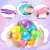 24 Pack Valentine's Day Cards for Kids with Stretchy Balls, Valentines Day Gifts for Kids, Heart Shape Squeeze Toys for School Classroom Valentine's Gifts Exchange, Valentines Party Favors Prizes view 4