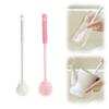 2PCS Silicone Bottle Brush, Water Bottle Cleaner Brush with Long Handle, Soft Bristle Silicone Cup Brush, 360 Flexible Cleaner, Long Handle Water Bottle & Narrow Neck Container Cleaner (White+PINK2) view 1