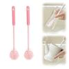2PCS Silicone Bottle Brush, Water Bottle Cleaner Brush with Long Handle, Soft Bristle Silicone Cup Brush, 360 Flexible Cleaner, Long Handle Water Bottle & Narrow Neck Container Cleaner (PINK2*2) view 1