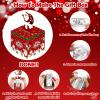 2025 Christmas Cash Pull Box VARACL Santa Claus Surprise Money Gift Box with 30 Transparent Bags, Xmas Money Holder for Kids Adults Fun Cash Pulling Game, Christmas Party Decoration Supplies view 3