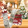 2025 Christmas Cash Pull Box VARACL Santa Claus Surprise Money Gift Box with 30 Transparent Bags, Xmas Money Holder for Kids Adults Fun Cash Pulling Game, Christmas Party Decoration Supplies view 4