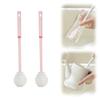 2PCS Silicone Bottle Brush, Water Bottle Cleaner Brush with Long Handle, Soft Bristle Silicone Cup Brush, 360 Flexible Cleaner, Long Handle Water Bottle & Narrow Neck Container Cleaner (PINK1*2) view 1