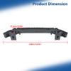 Black Front Bumper Reinforcement Impact Bar Steel Replacement for Crosstrek Wilderness 2024 57711FN06A9P view 2