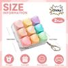 2 Pcs Keyboard Fidget Toy, 9 Keys Cute Heart-Shaped Clicker Keyboard Fidget for Adults Relieve Stress and Anxiety Decompression Keyboard Keychain Fidgets view 2
