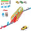 Kiapeak Slot Car Race Track Sets with 8 x 360 Loops & 6 High-Speed Cars,Car Race Track Sets for Kids 3-5 4-8 8-12, Racing Game Car Toys Gifts for Boys Girls Birthday,Christmas view 3