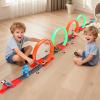 Kiapeak Slot Car Race Track Sets with 8 x 360 Loops & 6 High-Speed Cars,Car Race Track Sets for Kids 3-5 4-8 8-12, Racing Game Car Toys Gifts for Boys Girls Birthday,Christmas view 4